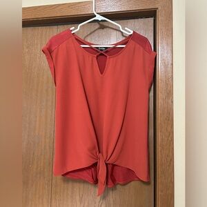 Mixed fabric top - lightly worn